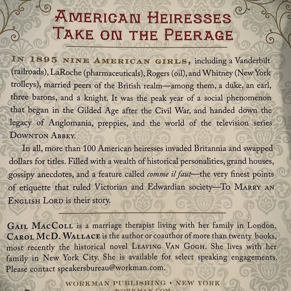 Non-fiction book from Downton Abbey / Gilded Age era, “To Marry an English Lord” - Picture 5 of 5